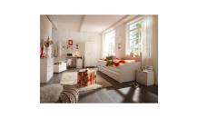 Postel FENIX bílý lak