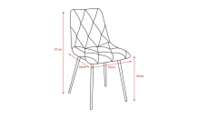 Jídelní židle MELITA červená