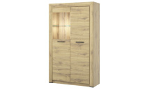 Vitrína nízká  SAPORO 1D1W dub navara