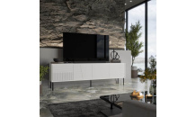 TV stolek ABI bílý mat/ bílý lesk