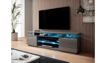 TV stolek EVA grafit lesk