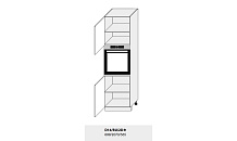 Skříň pro vestavbu VIANO D14RU/ 2D  