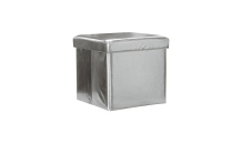 Sedací úložný box stříbrný