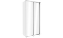 Šatní skříň 100 cm bílá/ bílý lesk