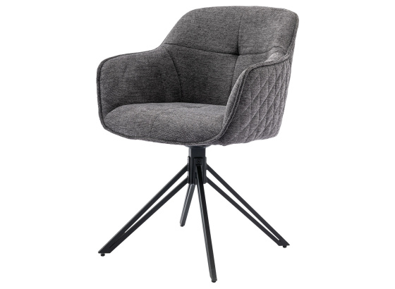 Jídelní židle HC-533 GREY2 šedá/ černá