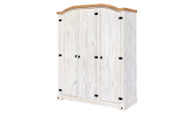 Šatní skříň CORONA 3dveřová bílý vosk
