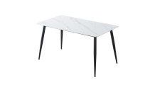 Jídelní stůl ADRIA 130x70 bílý mramor