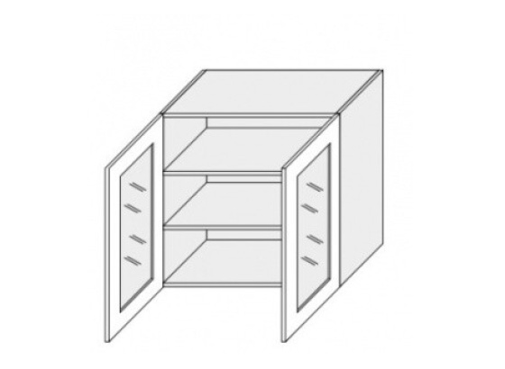 Horní skříňka SILVER W3 S 90- sklo