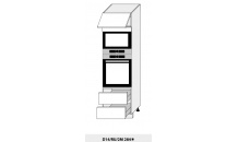 Skříň na vestavbu PLATINIUM D14/RU/2M 284 dub artisan