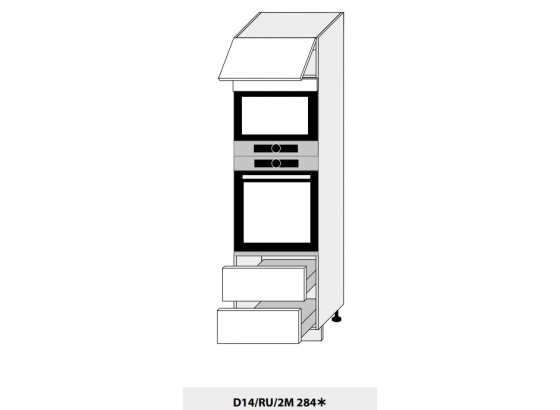 Skříň na vestavbu PLATINIUM D14/RU/2M 284 dub artisan