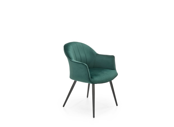 Jídelní  židle K468 tmavě zelená