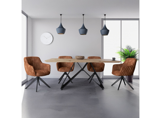 Jídelní židle SHERLOCK hnědá