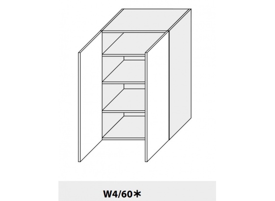 Horní skříňka PLATINIUM W4/60 grey