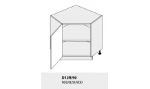 Dolní skříňka kuchyně Quantum D12R 90 rohová/grey