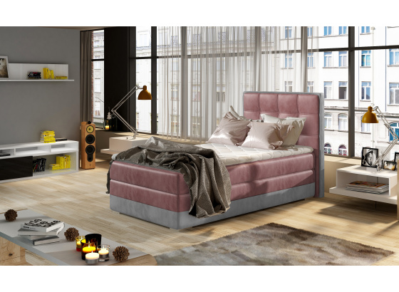 Postel Boxspring Aster 90x200 Monolith 63/ Monolith 84 provedení pravé