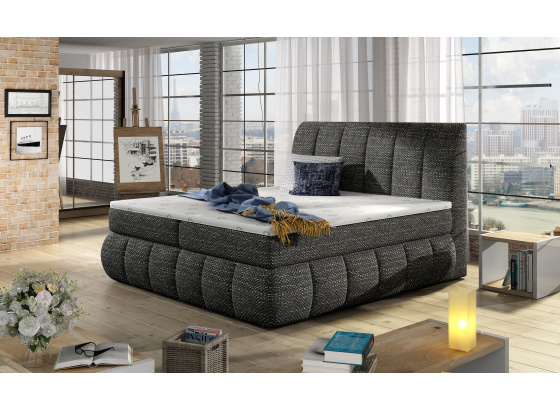Postel boxspring Vincenzo 180X200 Berlin 02  