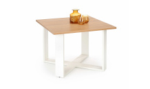 Konferenční stolek CROSS dub zlatý/bílá