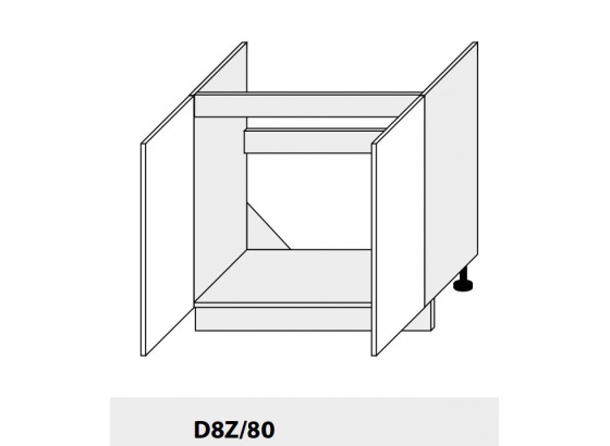 Dolní skříňka kuchyně Quantum D8Z 80 dřezová/grey