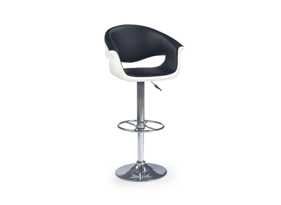 Barová židle H46 bílá/ černá