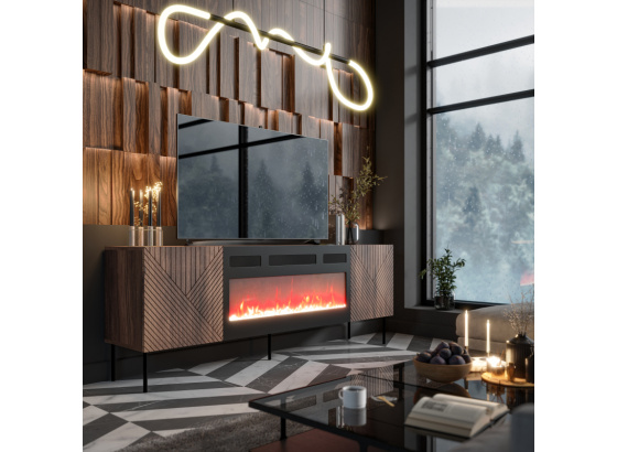 TV stolek ART DECO EF ořech warmský  