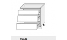 Dolní skříňka PLATINIUM D3M/80 dub artisan