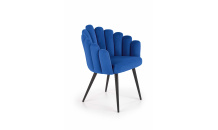 Jídelní židle K410 sametová modrá