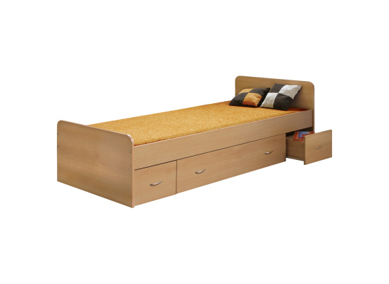 Postel s úložným prostorem 90x200