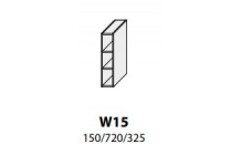 Horní skříňka PLATINIUM W15 bílá