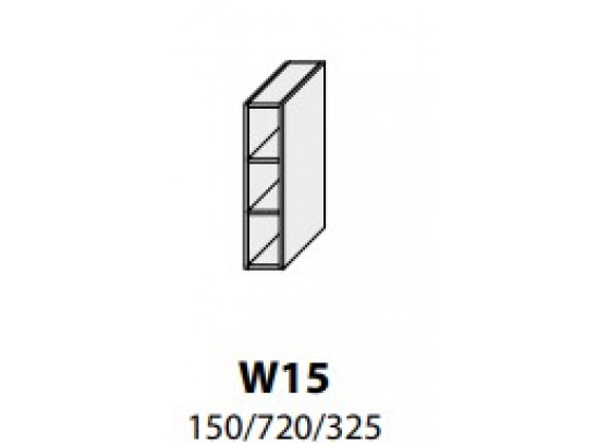 Horní skříňka PLATINIUM W15 bílá