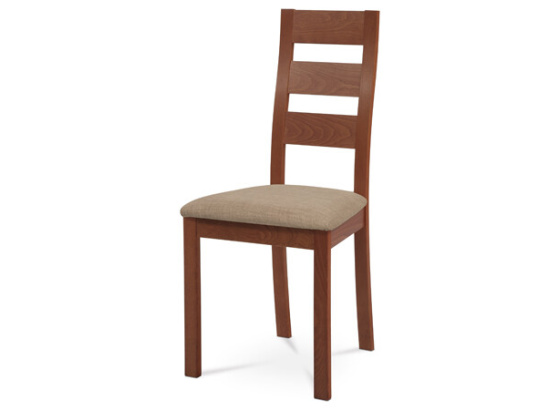 Jídelní židle BC-2603 TR3 béžová/ třešeň