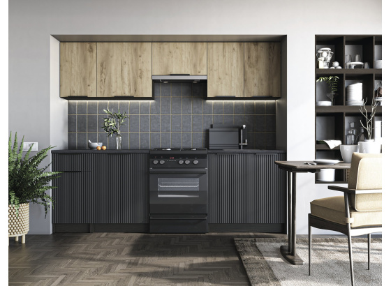 Kuchyňská linka EMMA 240 dub artisan/ černá