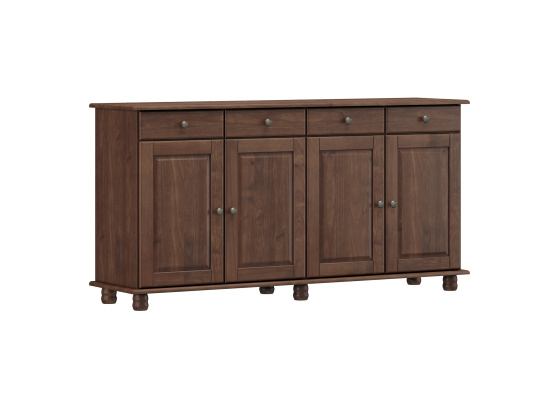 Příborník 4 dveře + 4 zásuvky RUBI tmavě hnědá