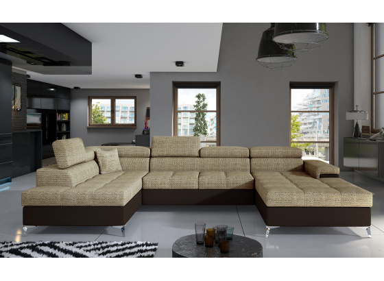 Sedací souprava Eduardo Berlin 03/ eko kůže Soft 66 Levá