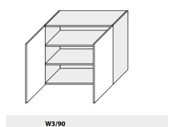 Horní skříňka PLATINIUM W3 90 