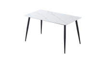 Jídelní stůl ADRIA 140x80 bílý mramor