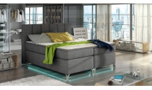 Postel boxspring BASILIO+LED 180x200 Sawana 05