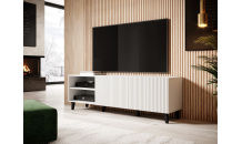 TV stolek PAFOS 150 2D2K bílý mat
