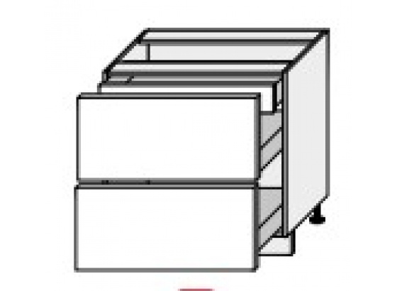 Dolní skříňka kuchyně Quantum D2A 90/1A grey