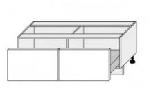 Dolní skříňka SILVER D2M 120 grey