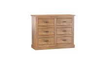 Komoda 3+3 zásuvky EL DORADO dub antik