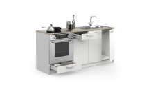 Kuchyňská linka COOKING dub kronberg /bílá