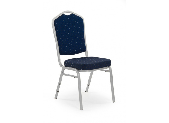Jídelní židle K66 S modrá/ stříbrná