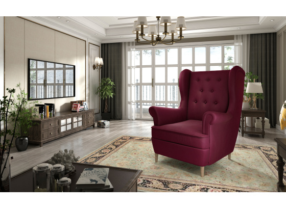 Křeslo Aros 1F Mat Velvet 68  