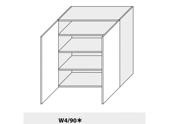 Horní skříňka PLATINIUM W4/90 grey