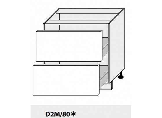 Dolní skříňka kuchyně Quantum D2M 80/grey