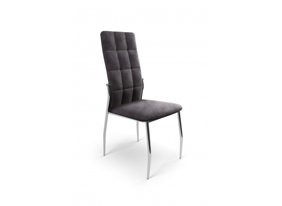 Jídelní židle K416 sametová šedá