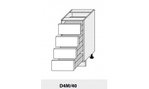 Dolní skříňka PLATINIUM D4M/40 bílá