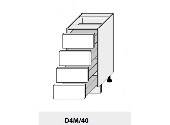 Dolní skříňka PLATINIUM D4M/40 bílá