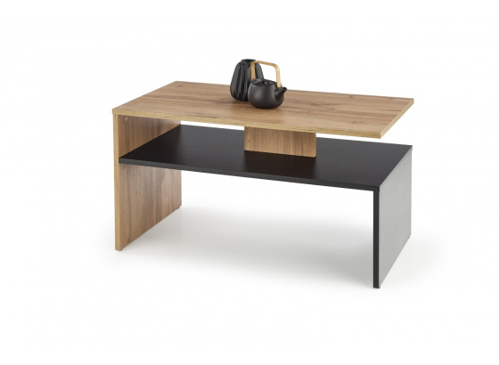 Koferenční stolek SIGMA dub wotan/černá