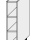 Dolní skříňka SILVER D 15 O 